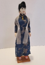 Antique Vietnam Geisha Doll 