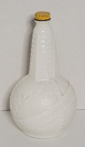 1939 World's Fair Uranium Milk Glass Bottle 